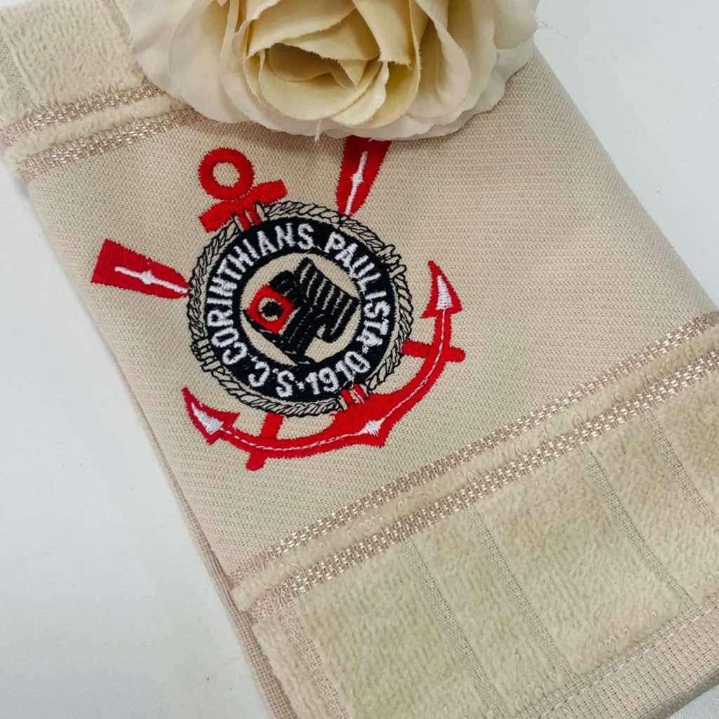 Toalhinha de Boca Bordado Escudo de Time Personalizada Com Nome
