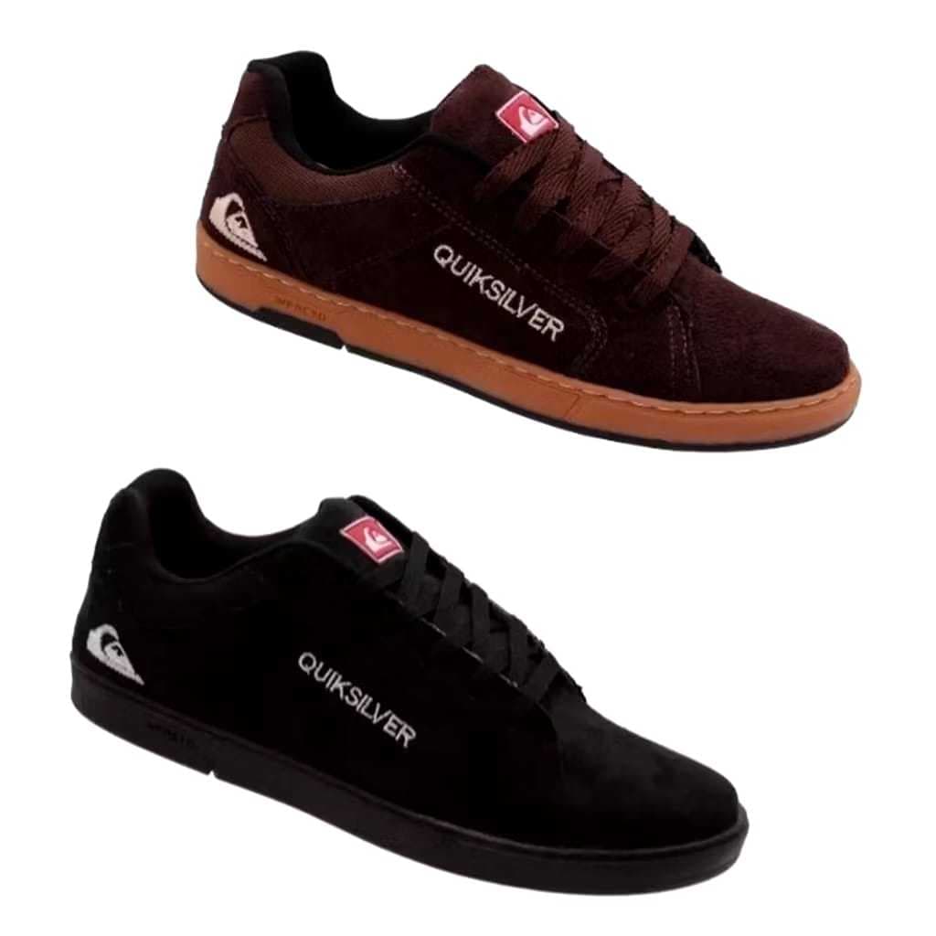 Tênis quik Kit combo 2 Pares Skatista lançamento Promoçao Camurça