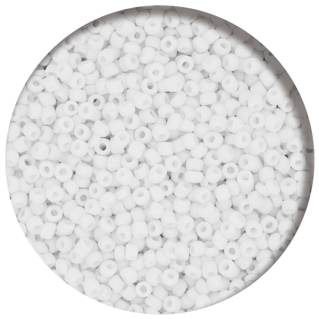 Miçanga Branca para Guia Umbanda e Candomblé 11/0 [1.5x3.0mm]
