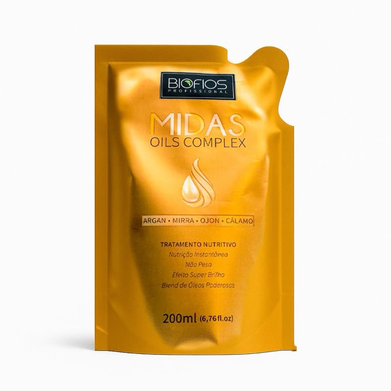Refil Midas Oils Complex - Protetor Térmico Finalizador 200ml