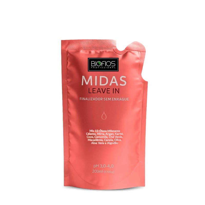 Refil Midas Leave In - Protetor Térmico Sem Enxágue - 200ml