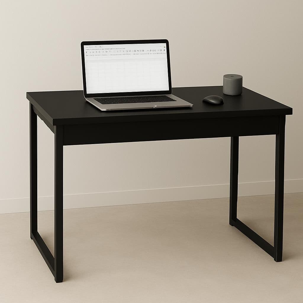 Mesa Computador Escrivaninha Notebook Industrial Estudo Home Office Compacta Pés Aço 90cm Escritório