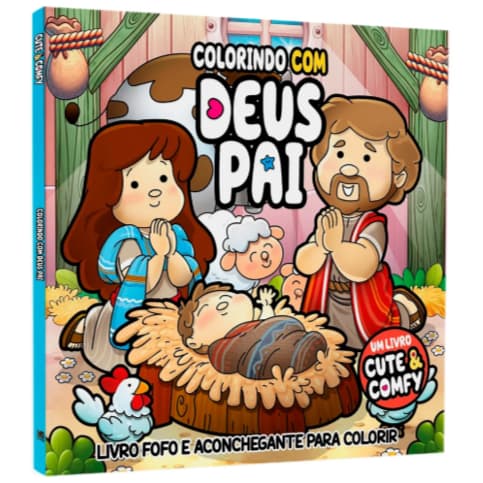 Colorindo Com Deus Pai | Um Livro Cute & Comfy | Livro de Colorir Adulto