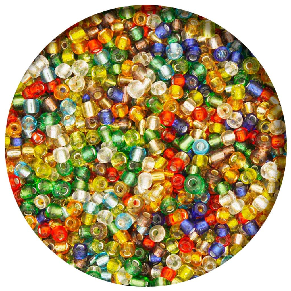Miçanga Mix Colorida Transparente para Guia Umbanda Candomblé 11/0 [1.5x3.0mm]