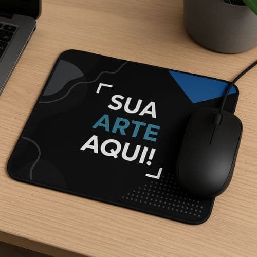 Kit 04 Mouse Pad 17x22 Personalizado com Sua Arte, Logotipo Diversas Cores