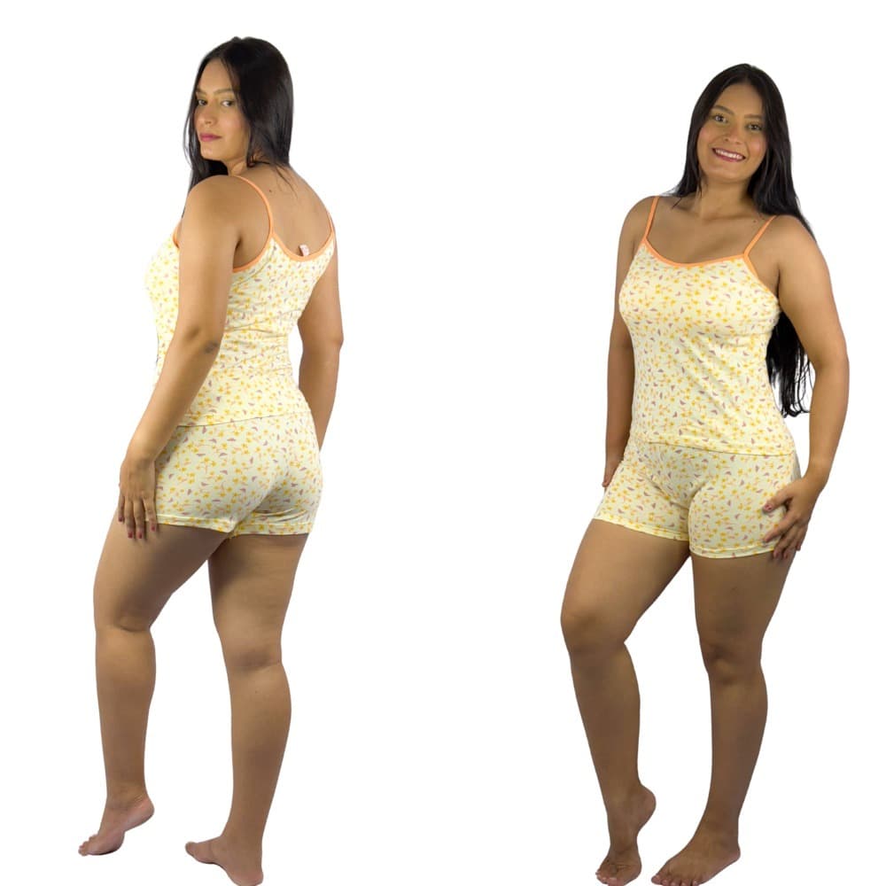 BabyDoll Algodão Pijama Feminino Adulto Confortável