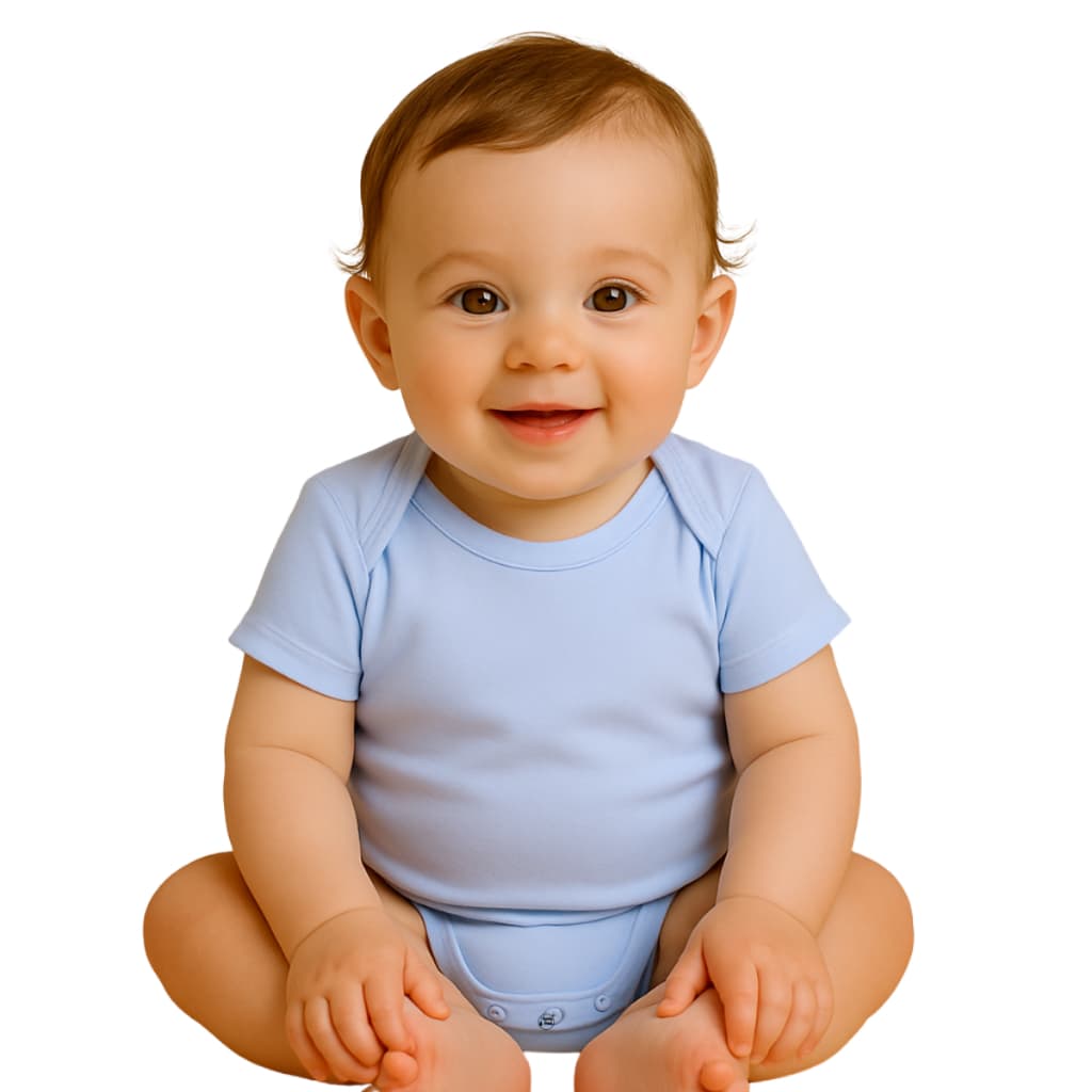 Body Bebê Branco Liso 100% Algodão Enxoval do Bebê Macio premium