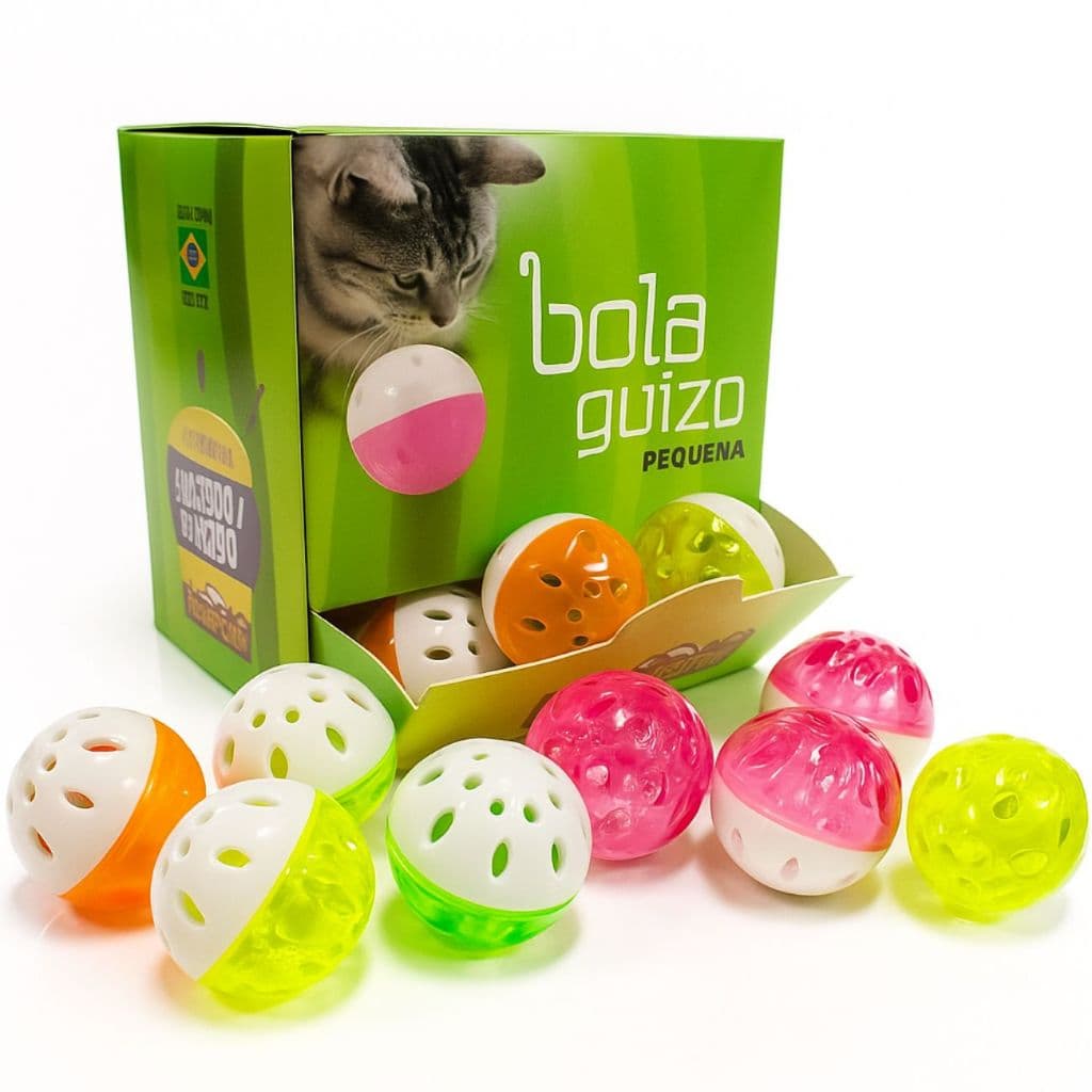 Bolinha Com Guizo Brinquedo Para Gatos/Calopsita