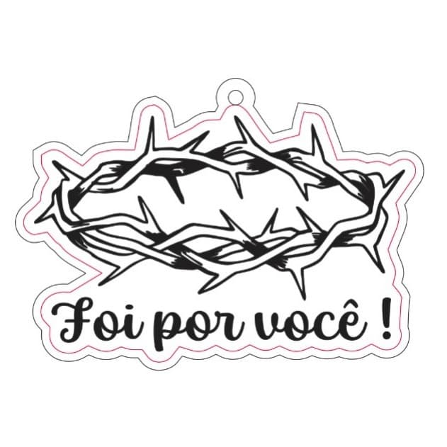 Chaveiro Coroa de Cristo 30 UNIDADES