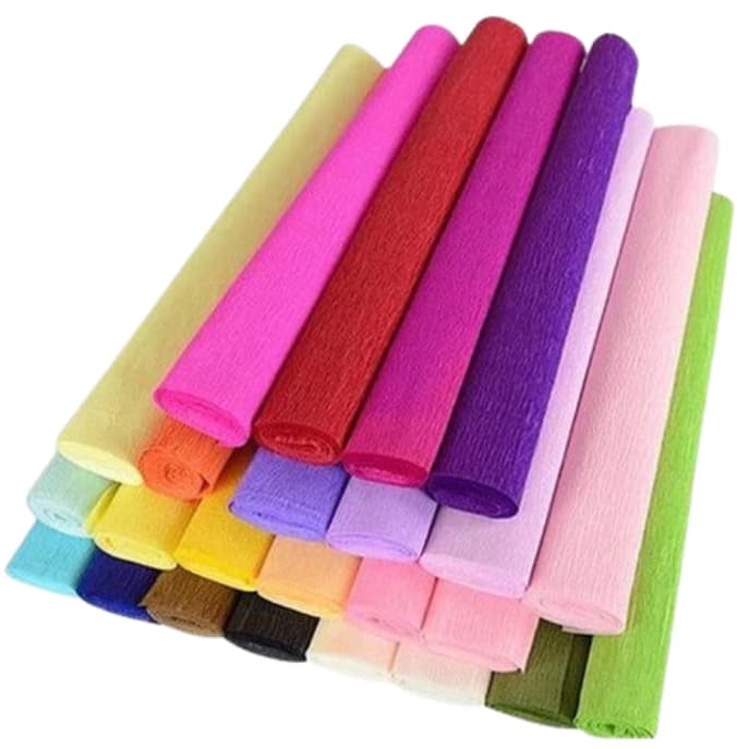 Rolo de Papel Crepom Italiano 140g Cartotecnica Rossi 50cm x 2,5m - unidade - ÓTIMA QUALIDADE!!