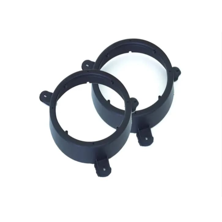 Par Aro Adaptador Alto Falante Gol G2 G3 G4 - 4 Portas Diant Cor Preto