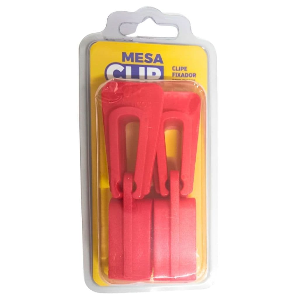 04 Peças Fixador de Mesa Plastica Monobloco Facil de Instalar Clipe Para Juntar Mesas