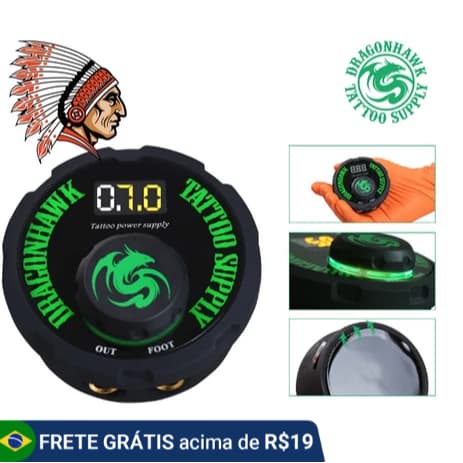 Fonte Tatuagem Digital Dragonhawk de Mesa Profissional
