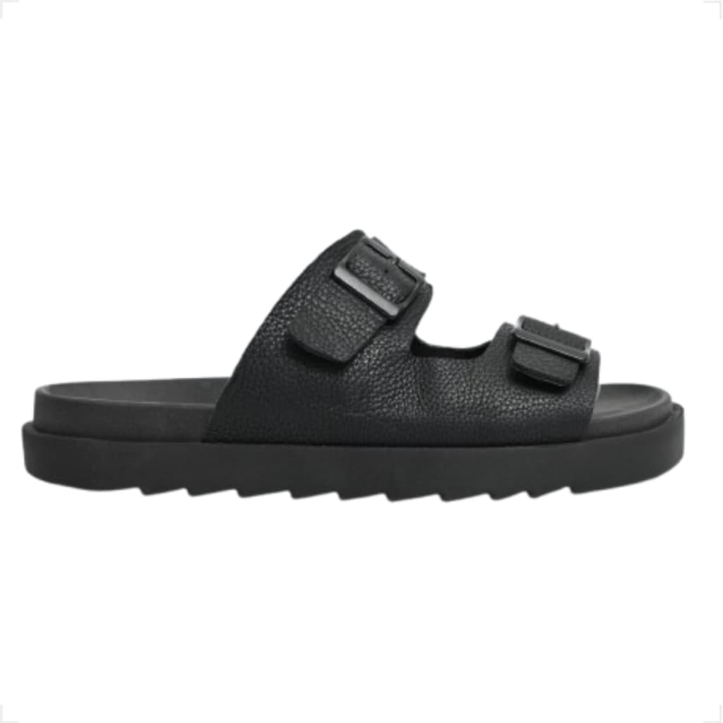 Birken Couro Legítimo Sandália Chinelo Rasteira Papete Feminina
