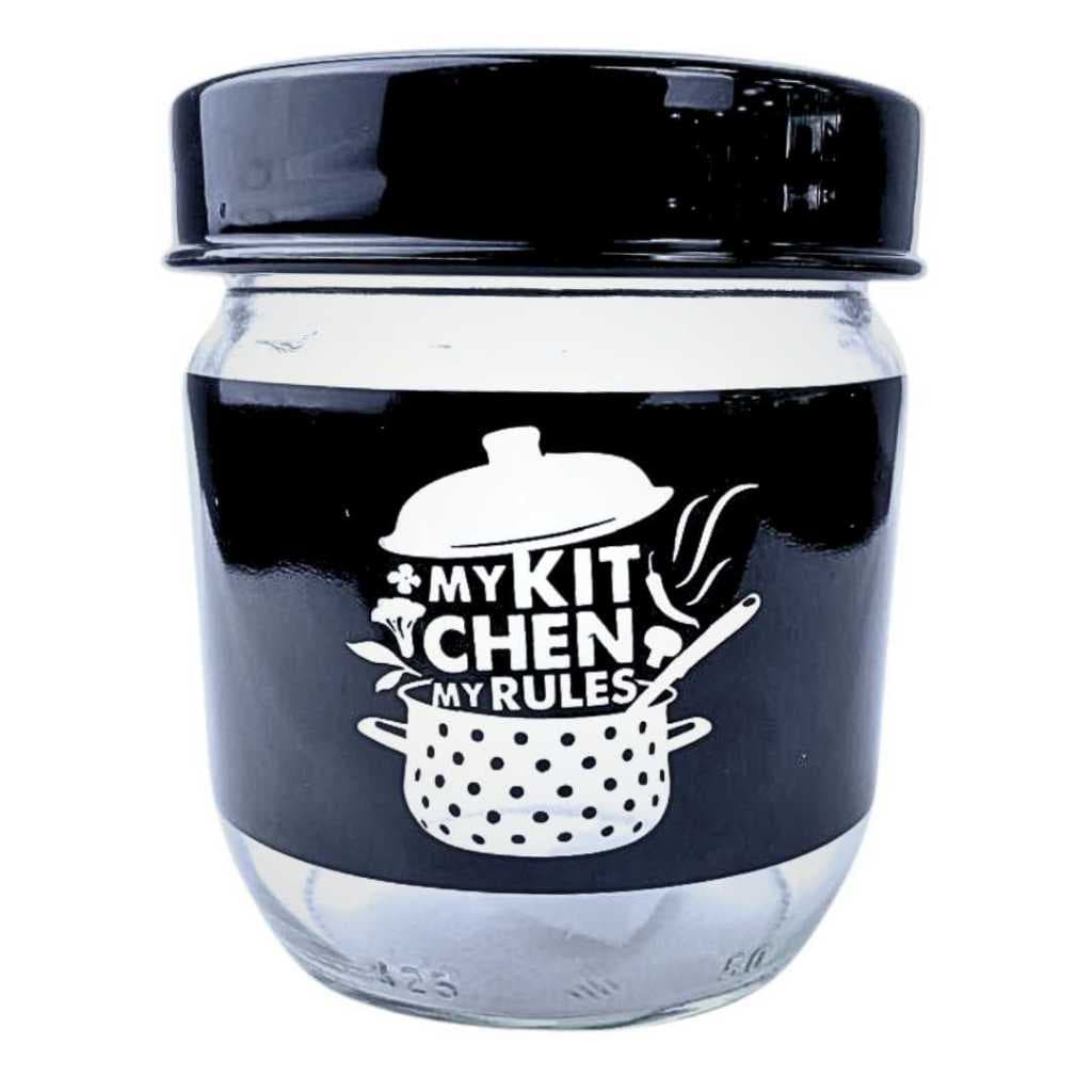 Pote de Vidro com Tampa de Plástico Decorado My Kitchen 425ml - Fratelli