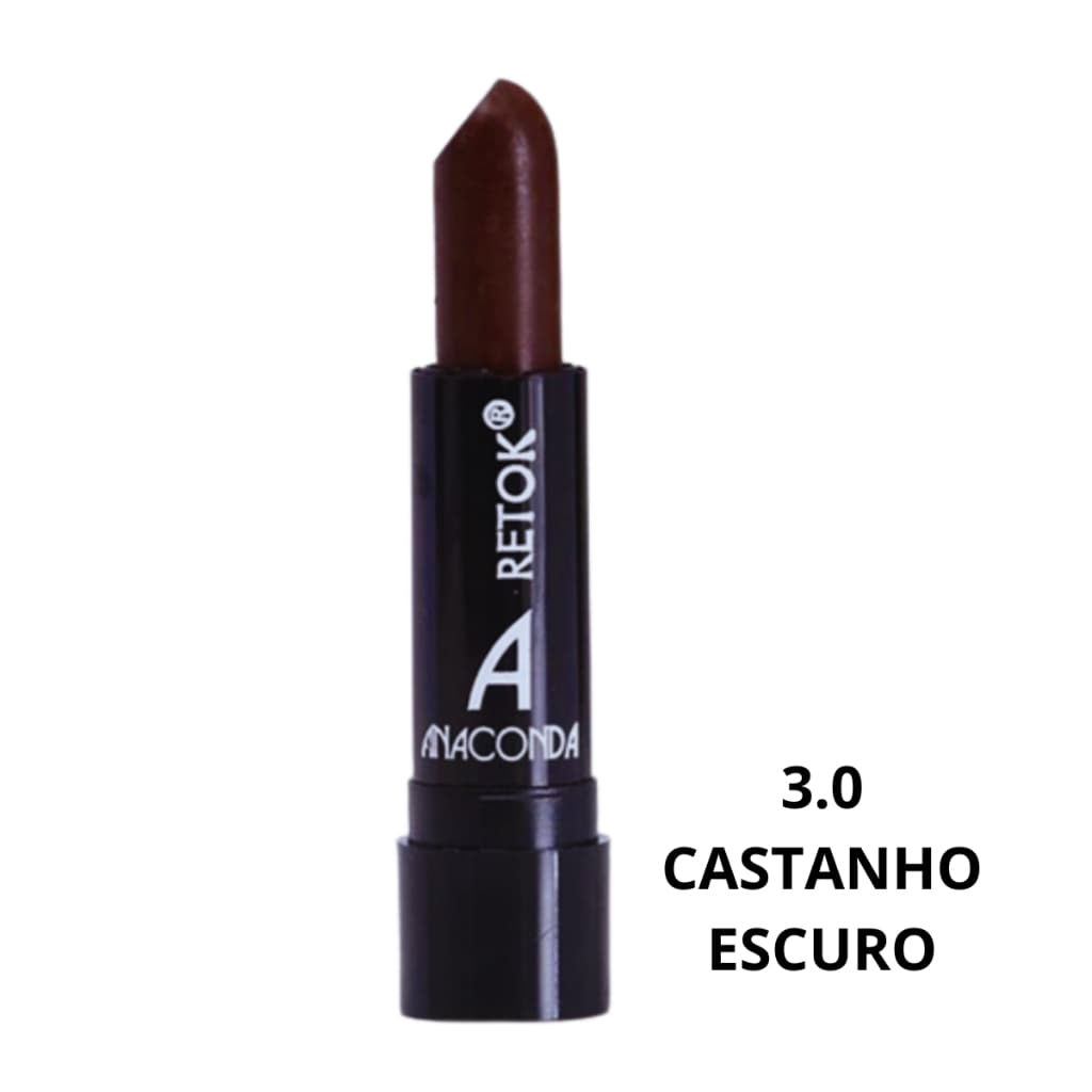 Bastão Retok Stick Color Capilar 3.0 Castanho Escuro 3g - Anaconda Cosméticos