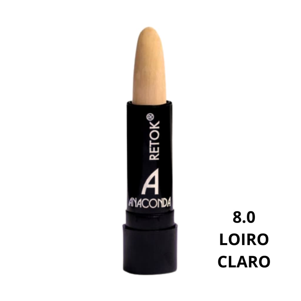 Bastão Retok Stick Color Capilar 8.0 Loiro Claro 3g - Anaconda Cosméticos