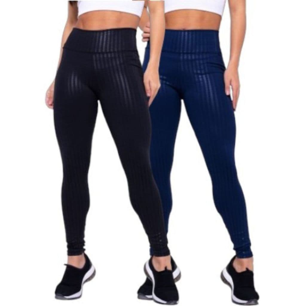 Calça Legging Feminina 3D Cirre Academia Fitness Cintura Alta Empina Bumbum
