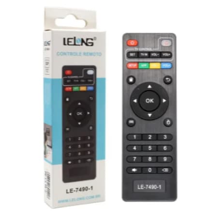 kit 10 6 Controle Remoto Tv Universal Smart Tv Pro Preto le-7490-1