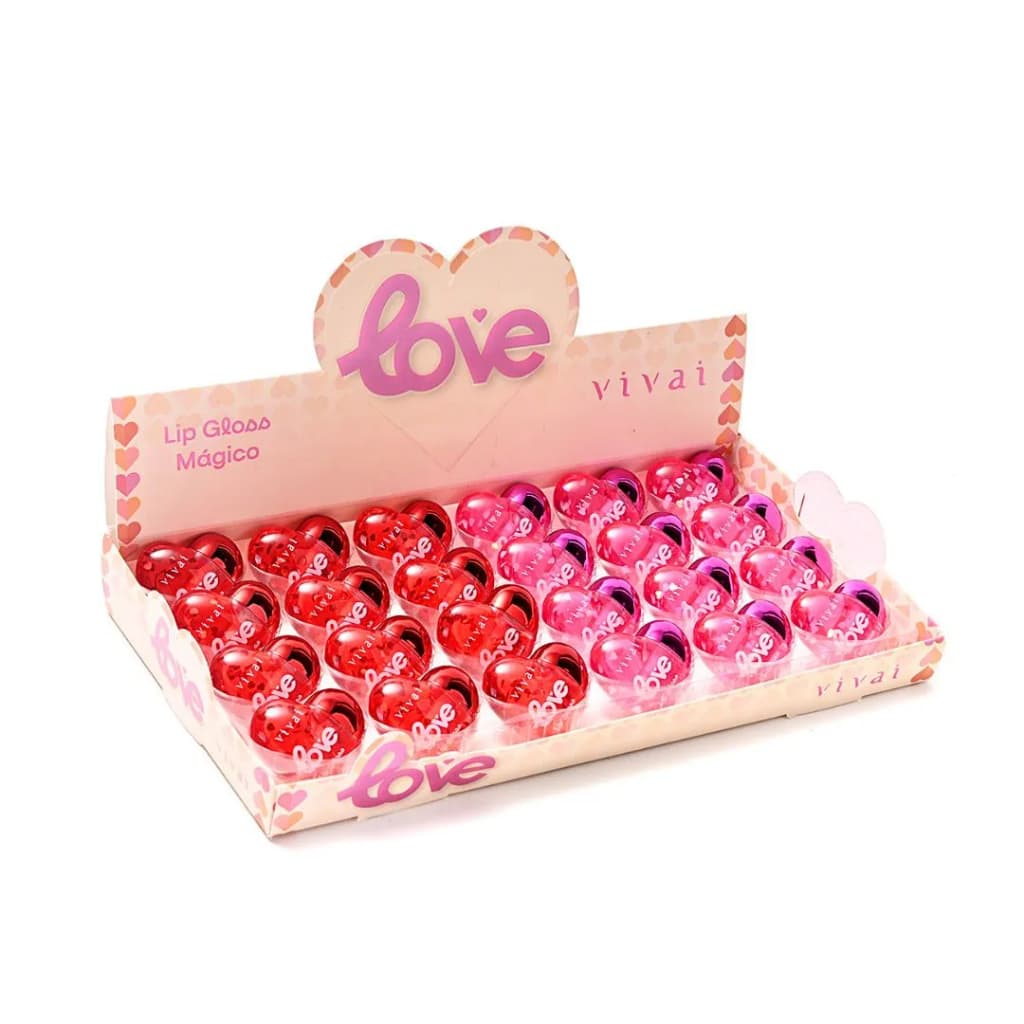 Lip Gloss Mágico Love C/24 Unid - Vivai