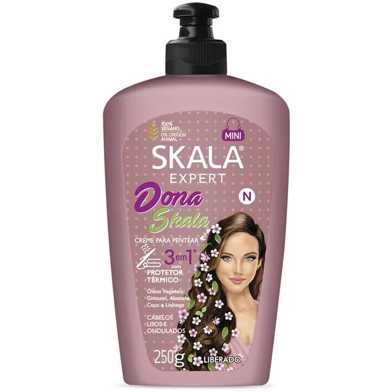 Creme Para Pentear com Proteção Térmica Dona Skala 250g