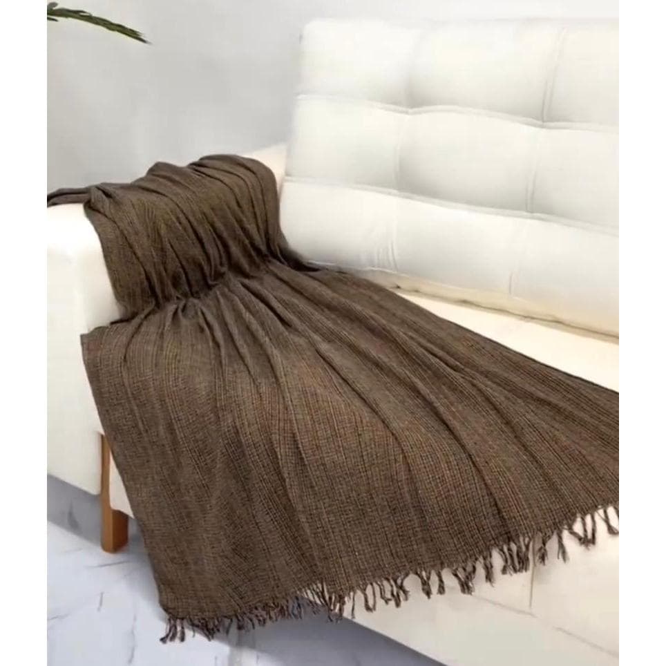 Manta 2,10m x 1,20m Gigante XGG Sofá Cama Decorativa Mesclado Varias Cores
