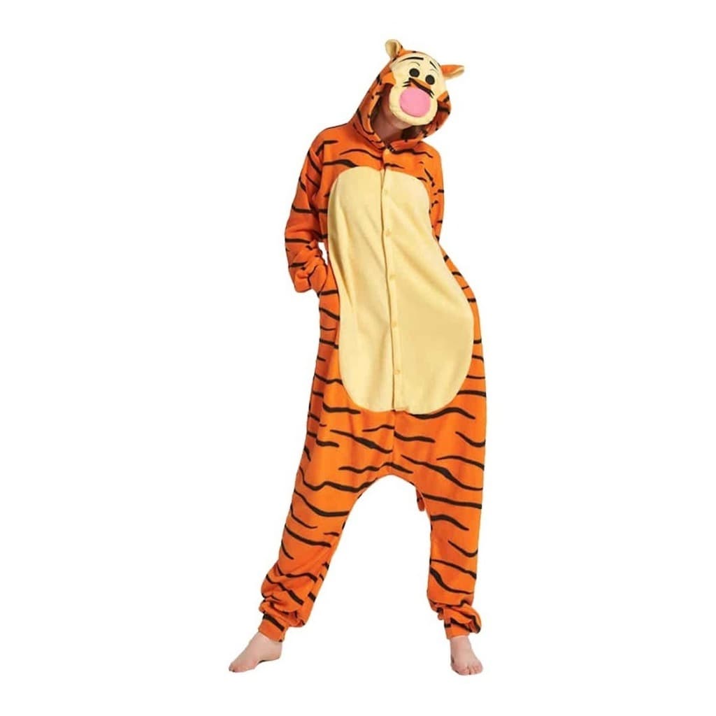 Kigurumi Pijama Tigrão Softh Infantil e Adulto Unissex