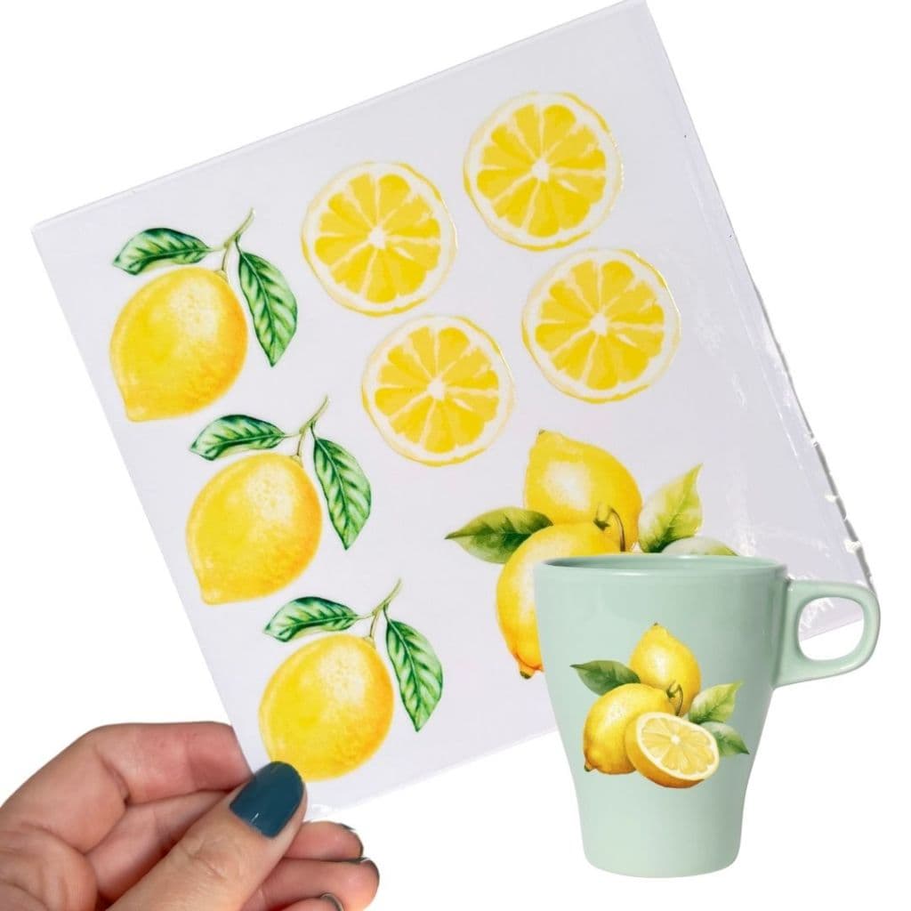 Kit 8 Adesivos Limão Siciliano para Cozinha | Lavável, Brilho, Durável