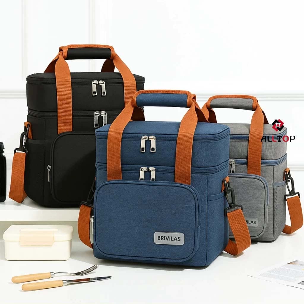 Bolsa Lancheira Térmica Transversal Alça De Ombro Academia Trabalho