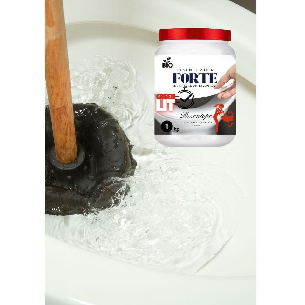 Bio Desentupidor (forte) para ralos , pias, vasos sanitários e fossas 1kg
