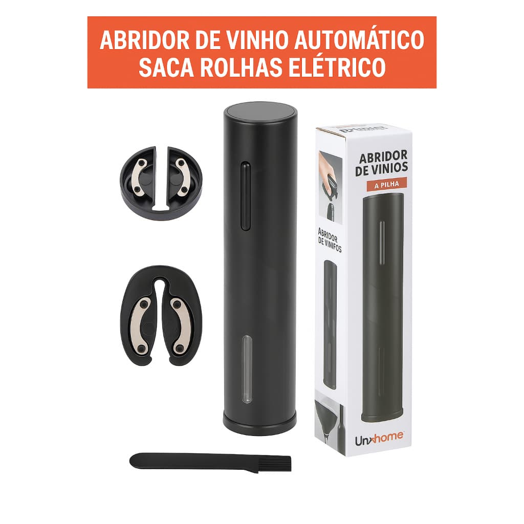 Saca Rolhas Abridor De Vinho e Garrafas Automático Elétrico Saca Rolhas