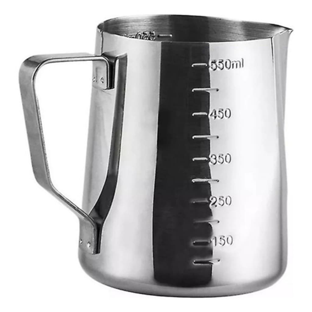 Leiteira Jarra Pitcher Cremeira Cafe Leite Barista Aço Inox 600ml