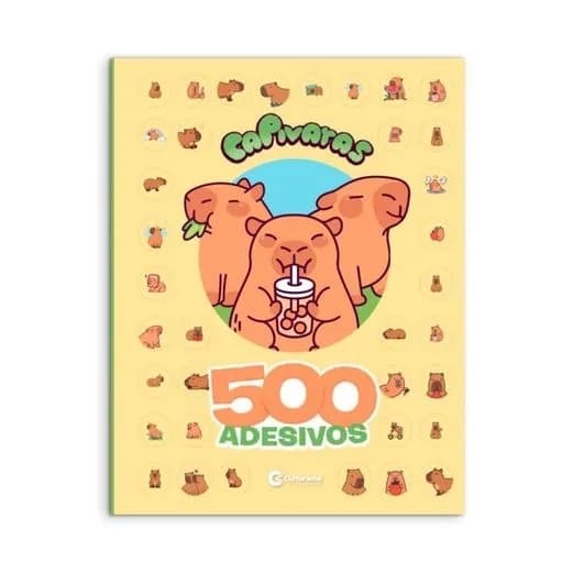 Livro De Colorir Com 500 Adesivos Capivaras Editora Culturama