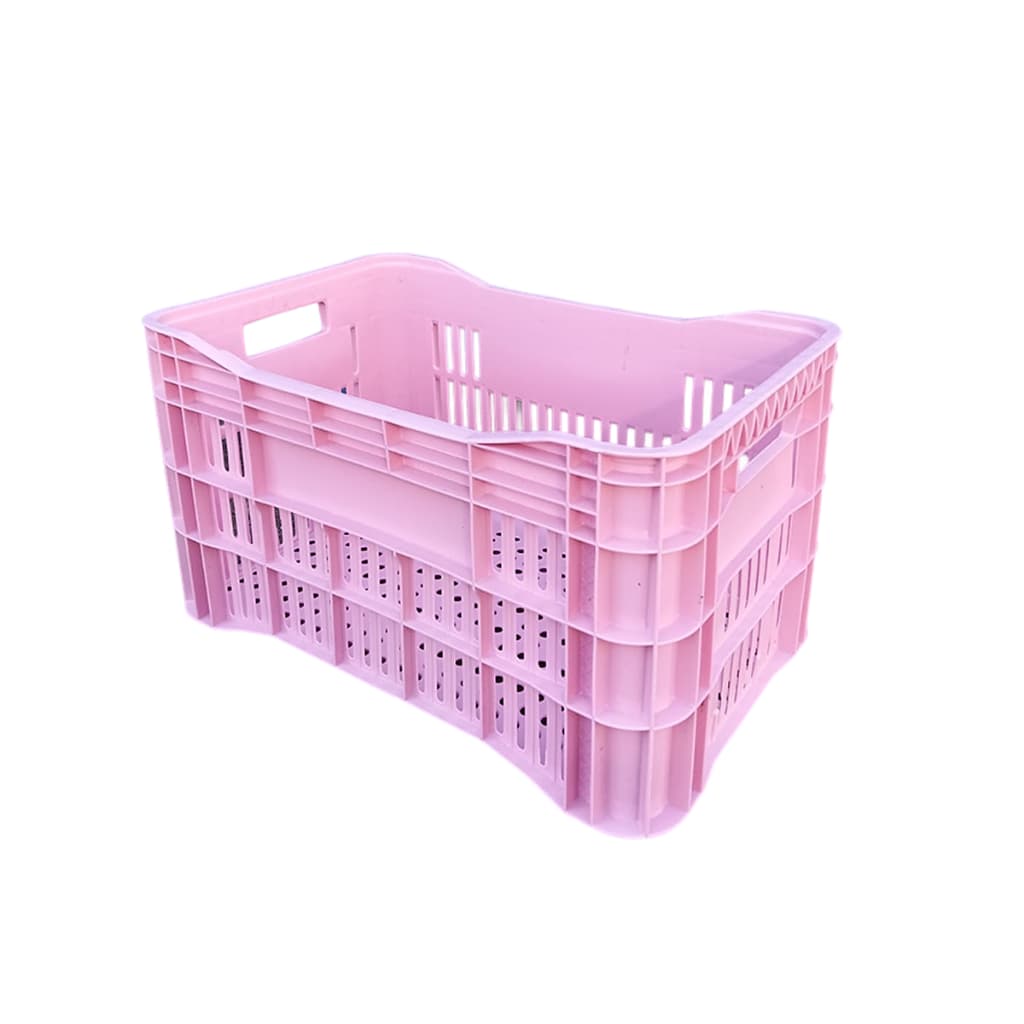 2 X Caixa Agricola Hortifruti Vazada Feira Plastica 49l Nf-e