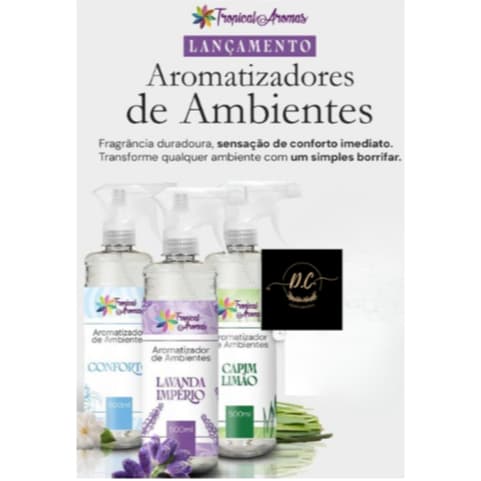 Perfume de ambiente Aromatizadores de Ambientes 500ml - Tropical Aromas