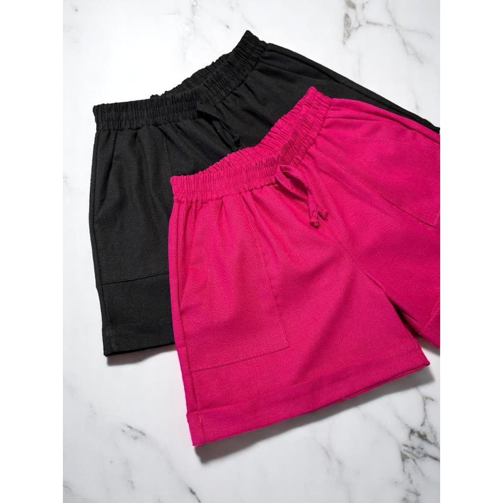 Kit 2 Shorts Short Linho Lançamento Tendência Verão Diversas Cores Final de Ano Praia