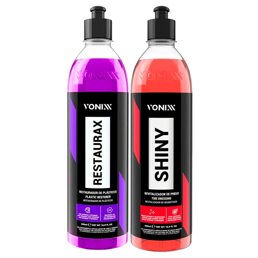 Restaurax Restaurador De Plásticos + Shiny 500ml Vonixx