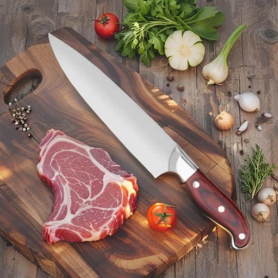 8"/5'' faca de cozinha aço inoxidável churrasco sushi