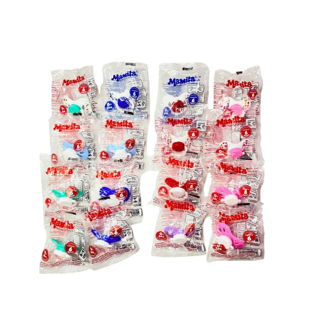 Kit 8 Unidades chupeta bico de Silicone Menino Menina mamita Kit Econômico Com 8 Unidades