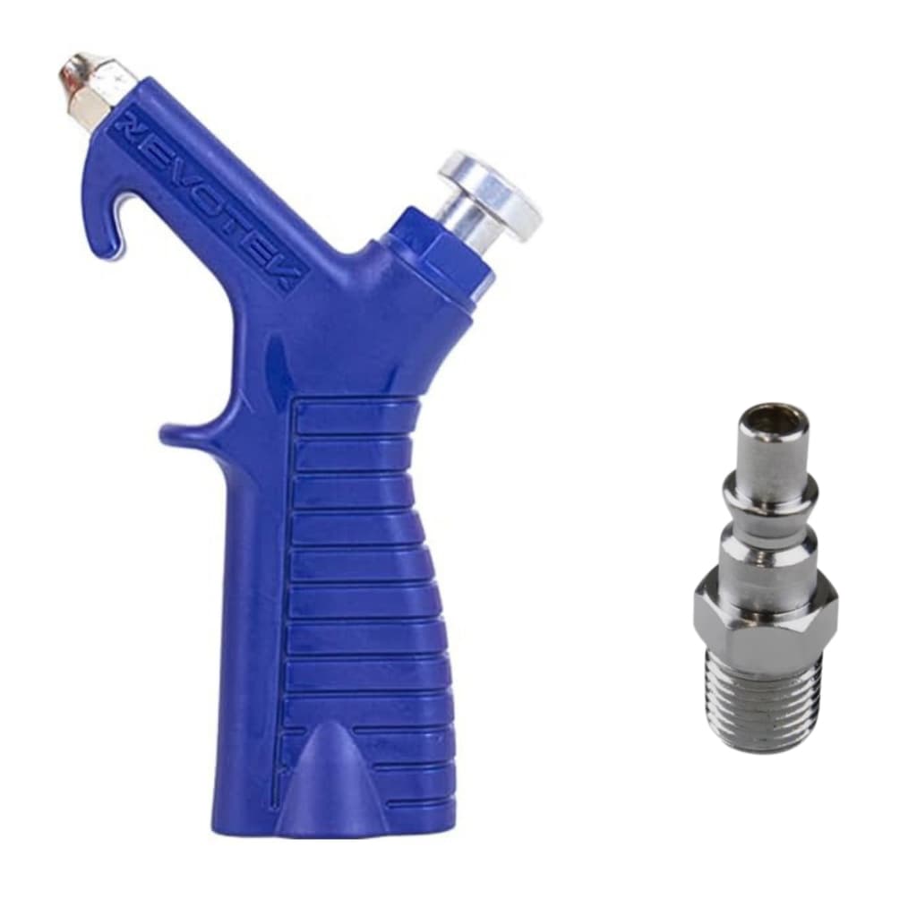 Kit Bico De Ar Limpeza Soprador Botão + Pino Macho 1/4