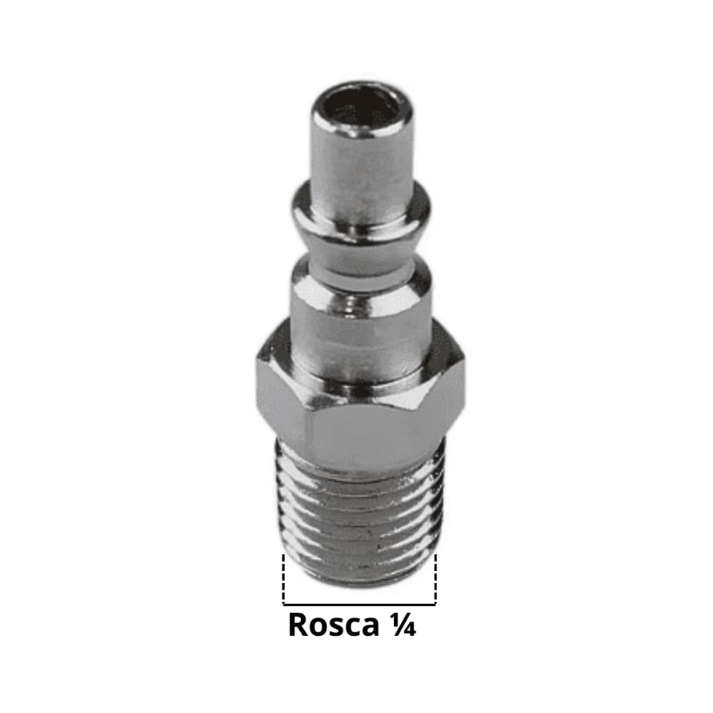 Pino Adaptador P/ Engate Rápido 1/4 Macho