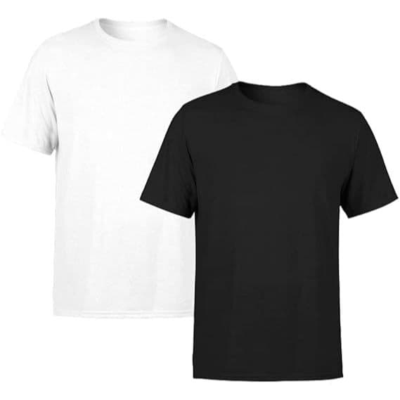 KIT 2 Camisetas Lisas100% Algodão Fio 30.1 Penteado Premium