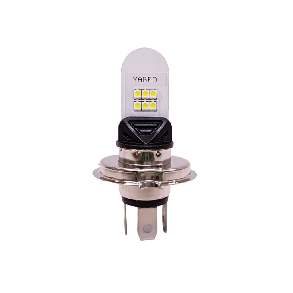Lâmpada Moto H4 Farol Super Led 12000Lm 8000k 12w Branca 12v
