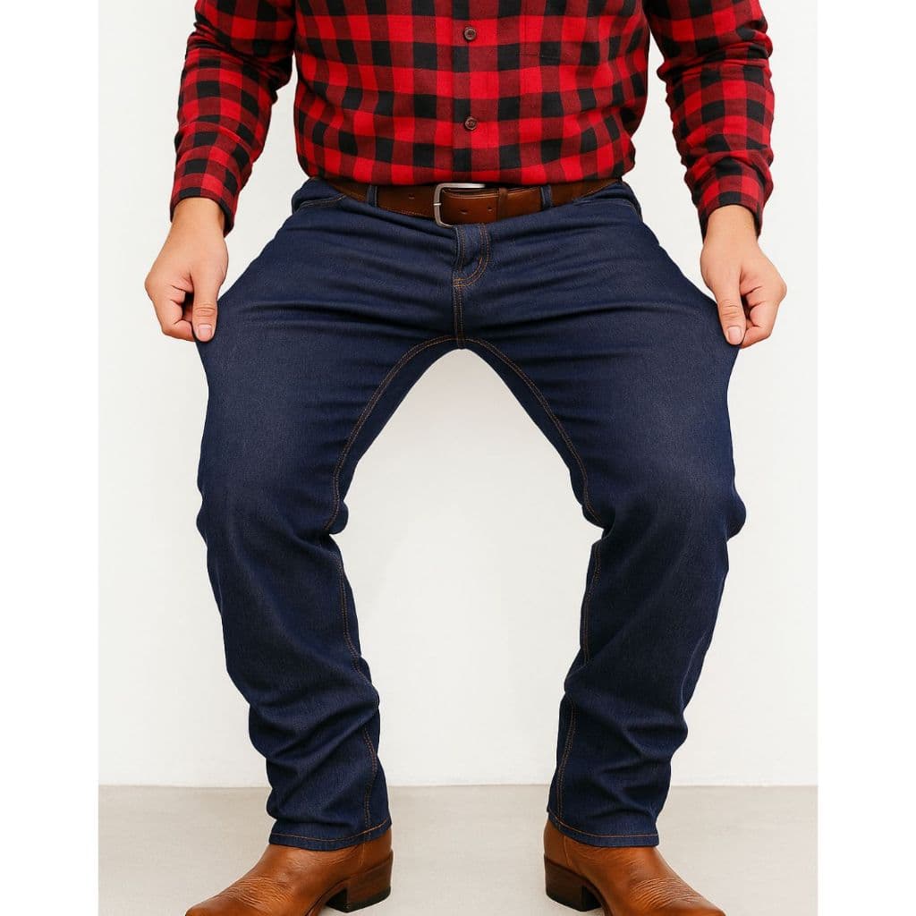 Calça jeans masculina Elastano country rodeio confortável trabalho dia a dia