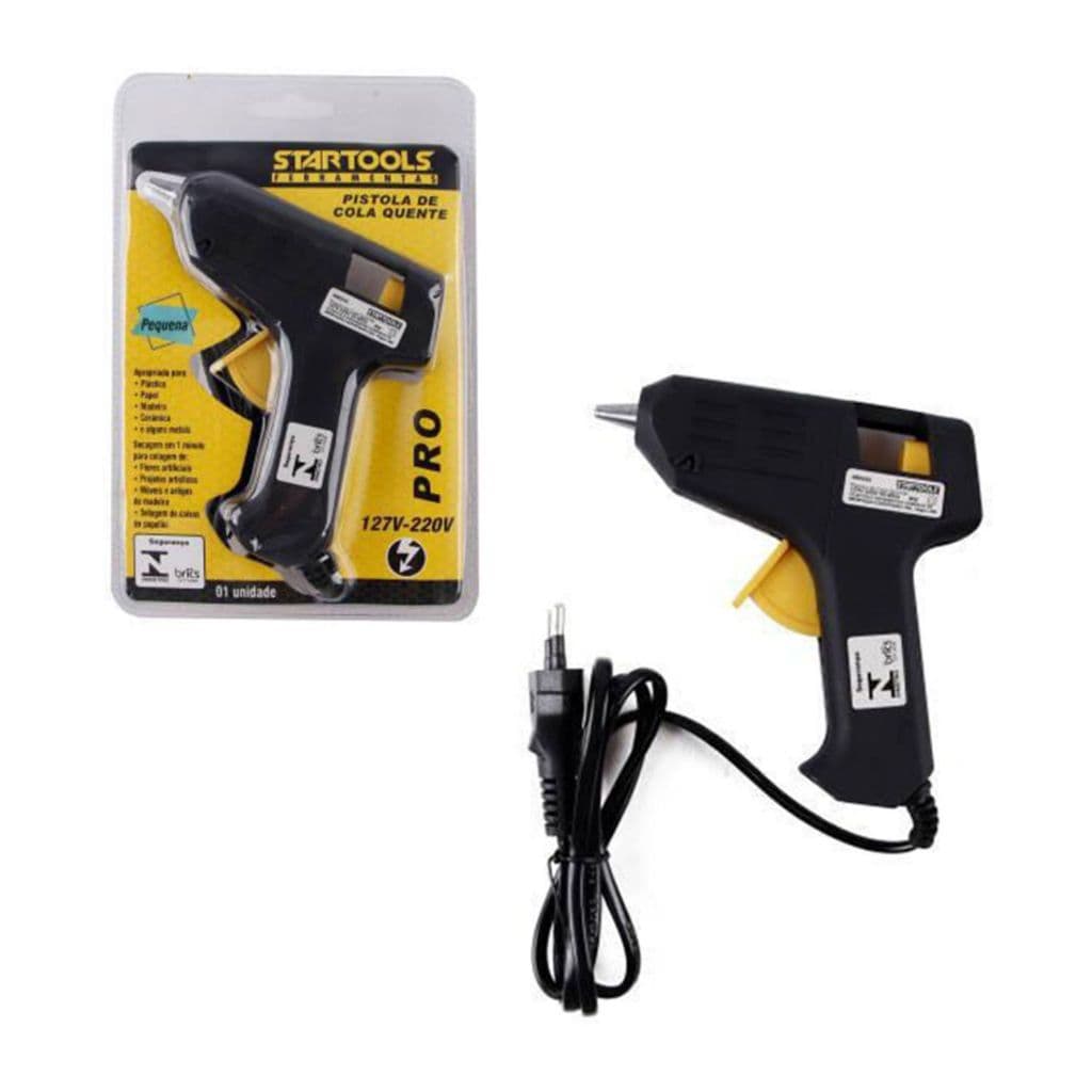 PISTOLA DE COLA QUENTE PEQUENA BIVOLT 8W PRO