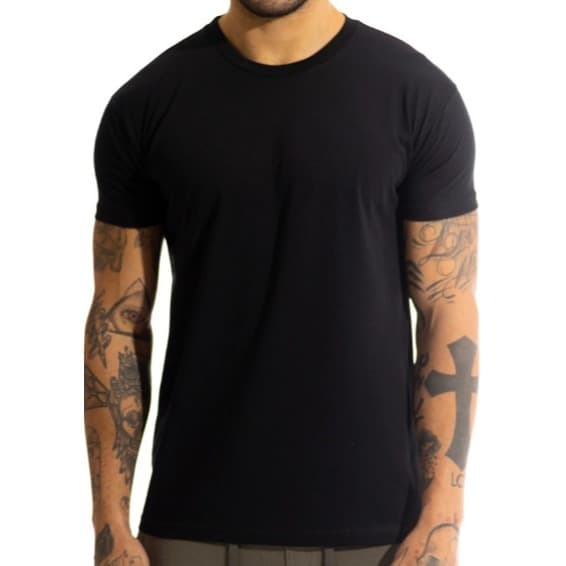 Camiseta Lisa 100% Algodão Fio 30.1 Penteado Premium