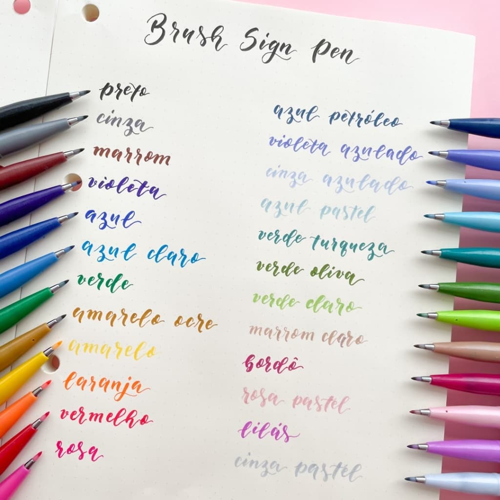 Caneta Brush Sign Pen Touch PENTEL