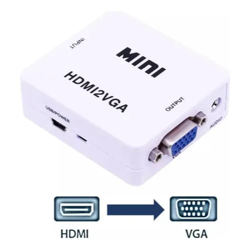 CONVERSOR MINI HDMI PARA VGA 1080P SAÍDA DE SINAL DE ÁUDIO HDMI2VGA CONVERSOR PARA PS3 XBOX360 BLU-RAY DVD CONJUNTO DE C