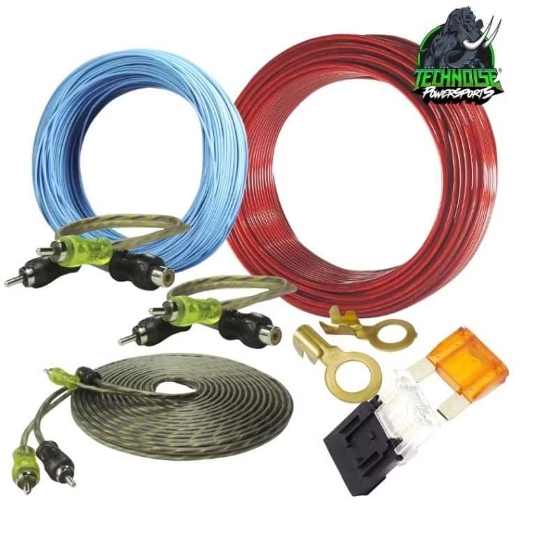 Kit Instalação Som Automotivo cabo de bateria TECHNOISE para módulos de até 1600 RMS