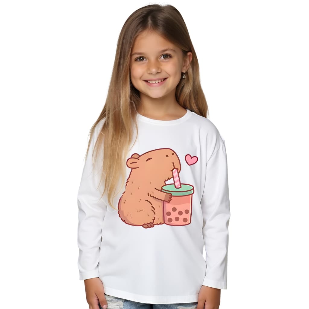 Camiseta Capivara Manga Longa Pronta Entrega Muitos modelos com ou sem nome